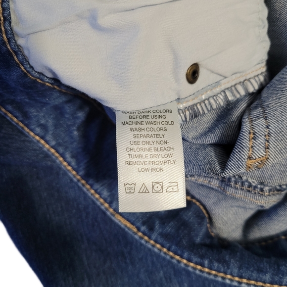 Woman Within Size 20W Petite High Rise Denim Blue Jeans Straight Leg - Picture 5 of 5